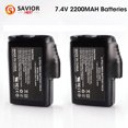 thumbnail image 1 of Savior Heat 7.4V 2200mAh Electric Li-Polymer Battery Replacement for Heated Gloves,Mittens,Socks，Rechargeable, 1 of 5