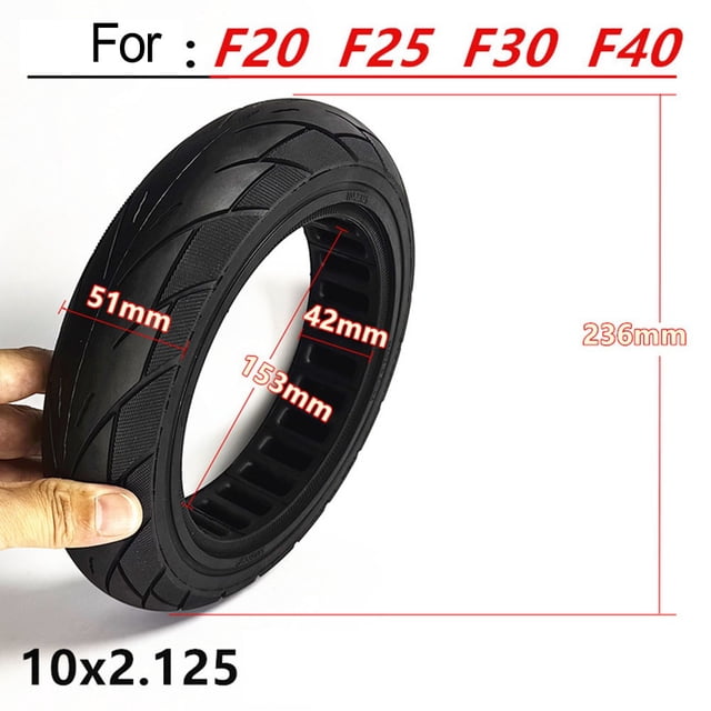 10 Inch 10X2.125 Solid Tyre For Segway -Ninebot F20/F25/F30/F40 Electric Scooter