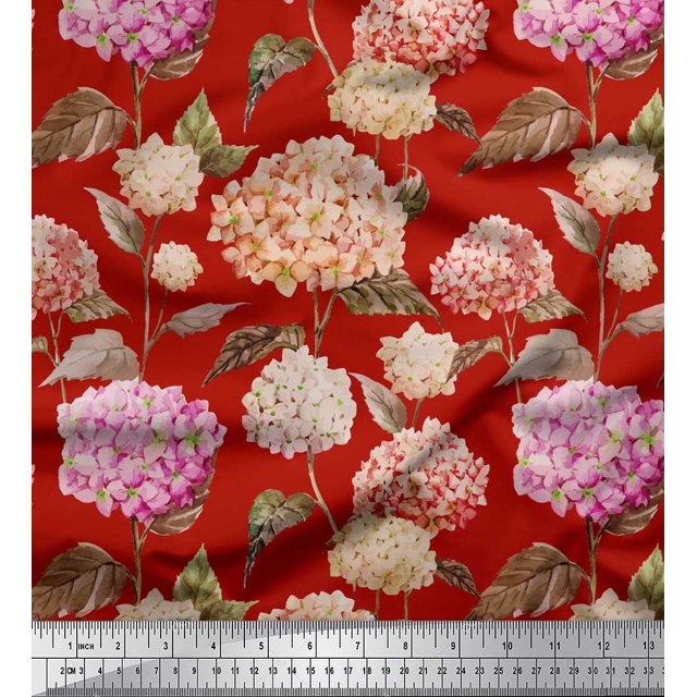 Soimoi Gray Heavy Canvas Fabric Semi Circle Geometric Print Fabric by the Yard 58 Inch Wide