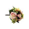 thumbnail image 2 of Xingzhi Artificial Flowers Bouquet Fake Hydrangea Heads Realistic Roses Party Home Decorative Table Wedding Display Decoration Champagne, 2 of 6