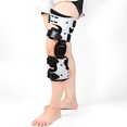 thumbnail image 1 of Lightweight Unilateral Knee Support Brace for Arthritis Pain Relief, Post-Surgery Rehabilitation & Running – Sturdy Stabilizing Frame with Slim Profile for Daily Activity Comfort (White), 1 of 6