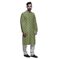 thumbnail image 2 of Atasi Kurta Pyjama de Fête pour Hommes, Col Mandarin, Ensemble Ethnique Imprimé Kurta, 2 of 5