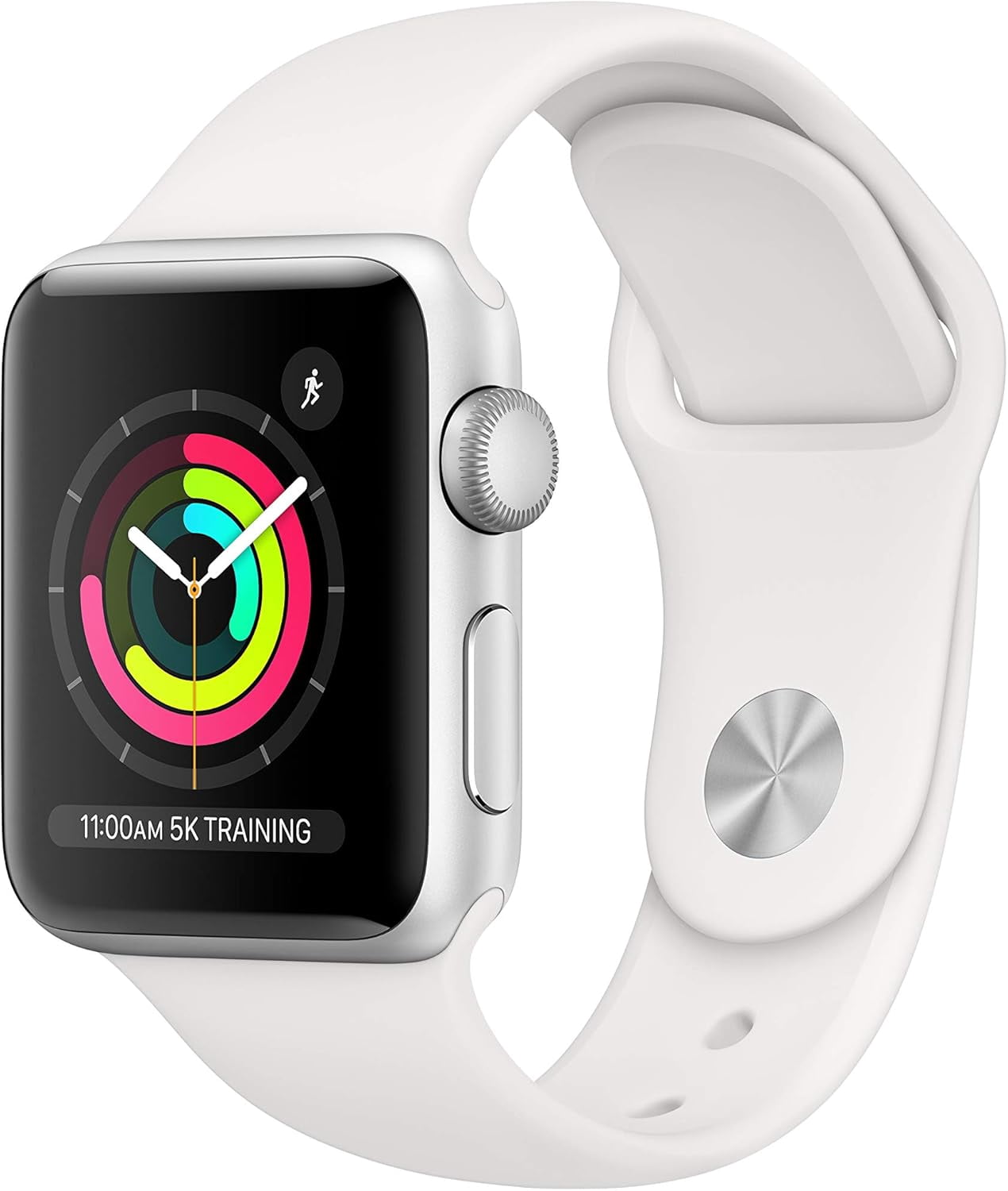 Refurbished Apple Watch Series 3 Aluminum 38mm A1860 (GPS + Cellular) Silver (Grade B)