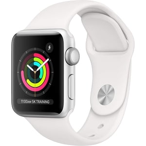 Refurbished Apple Watch Series 3 Aluminum 38mm A1860 (GPS + Cellular) Silver (Grade B)