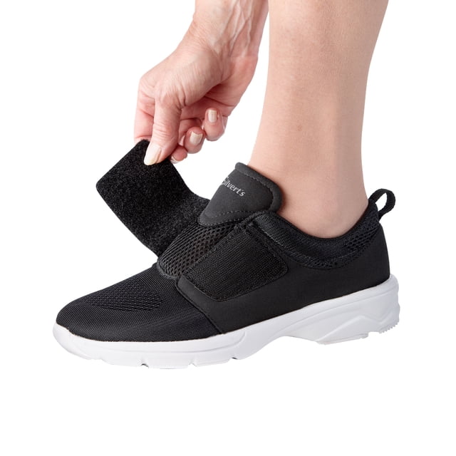Silverts Chaussures de Marche Faciles Légères pour Femmes, 6, Noir