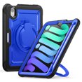 thumbnail image 1 of XYX Case for iPad Mini 7 A17 Pro 2024/Mini 6 2021 8.3 Inch 7th/6th Gen with Rotating Stand, Shoulder Strap, 2in1 Shockproof Cover, Deep Blue, 1 of 7