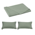 thumbnail image 2 of Ensemble de Literie Uni, Ensemble de Draps en Polyester avec Taies d'Oreiller, Drap-Housse à Poche Profonde, Entretien Facile Résistant aux Plis, Microfibre Douce et Respirante, Format Grand 3 Pcs pour Chambre et Chambre d'Amis, 2 of 6