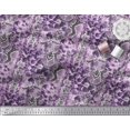 thumbnail image 2 of Soimoi Purple Modal Satin Fabric Leopard & Snake Animal Skin Print Fabric by Yard 42 Inch Wide, 2 of 3