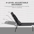 thumbnail image 4 of Outsunny 2PCS Adjustable Outdoor Lounge Chair, Garden Folding Chaise Lounge, 4 of 10