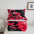 thumbnail image 4 of Ensemble de Douillette de Jeu - Douillette de Gamer Ensembles de Literie Simple pour Garçons, Design Camouflage Noir et Rouge Déco de Chambre de Gamer Camouflage pour Garçons, 4 of 5