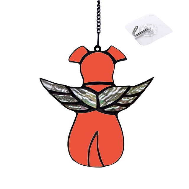 Stained Dog Memorial Gifts For Dog Lovers A Angel Wing Dog Decor Window Hanging Suncatcher Loss Of Dog Sympathy Gift Pet Loss Remembrance Gift In Memory Of Dog