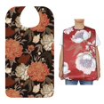 thumbnail image 4 of Bavette à Miettes Ajustable en Coton Imperméable à Motif pour l'Heure des Repas pour Femmes Âgées type 3, 4 of 8