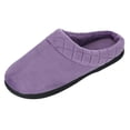 thumbnail image 1 of Dearfoams Women's Microfiber Velour Clog Slipper with Quilt Detail, 1 of 4