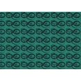 thumbnail image 1 of Ahgly Company Machine Washable Indoor Rectangle Transitional Deep Teal Green Area Rugs, 2' x 4', 1 of 7