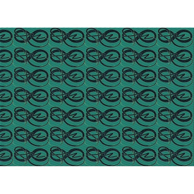 Ahgly Company Machine Washable Indoor Rectangle Transitional Deep Teal Green Area Rugs, 2' x 4'