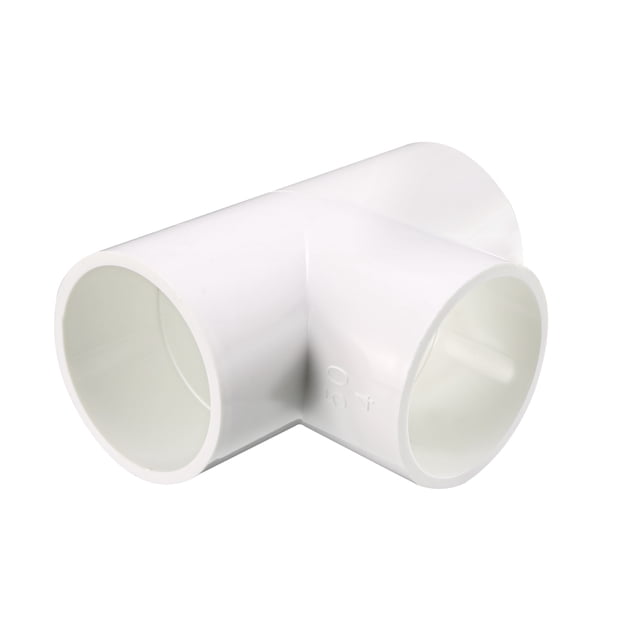 Unique Bargains Raccord de Tuyau en PVC 50mm Raccord en T 2 Pcs