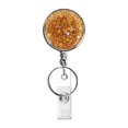 thumbnail image 1 of Retractable Badge Holder Lightweight Card Reel With Key Ring Belt Clip For Teacher Student ID, 1 of 8