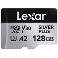 thumbnail image 1 of Lexar Professional 128GB SILVER PLUS microSDXC™ UHS-I Card, 1 of 4