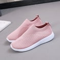 thumbnail image 3 of XIAQUJ Chaussures de Course Semelles en Maille Extérieur Femmes à Enfiler Chaussures de Sport Confortables Chaussures Décontractées pour Femmes Espadrilles Mode pour Femmes Rose 8.5(41), 3 of 7