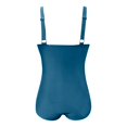 thumbnail image 5 of Huesdet Womens One Piece Swimsuit Metal Modest Tummy Control Bathing Suit Slimming Full Coverage Mesh Swim Suits[Light Blue,XXL], 5 of 5