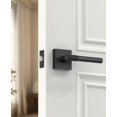thumbnail image 3 of Poignées de Porte Mates Intérieures Moletées Intimité Poignées de Porte Levier de Porte Robuste pour Chambre Ou Salle de Bain Réversible Sans Clé pour Portes Gauche Droite AM, 3 of 7