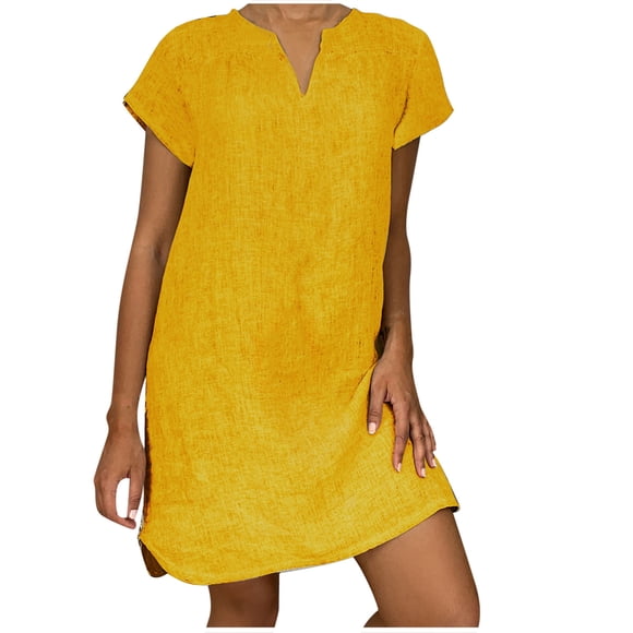 Ersazi Mode Femmes Décontractée Robe Sans Manches à Col en V Unie Manteau à Manches Longues Ensemble Deux Pièces Robe Portefeuille 9- Robes Vertes pour Femmes G