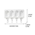 thumbnail image 2 of 4-Cell Food Grade Silicone Ice Cube Tray with Easy Release Soft Bottom for Freezer Dishwasher and Microwave, 2 of 2