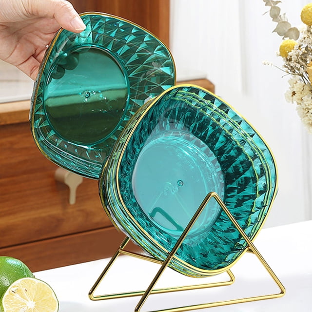 LSLJS Household Spit Bones Plates Dining Table Garbage Bones Plates for Fruit Snacks Dried Fruit Snack Plates Lights Luxurys Desktop Small Dishs Plates Kitchen Utensils & Gadgets