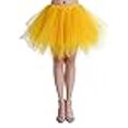 thumbnail image 3 of ChicWind Womens Yellow Puffy Tutu Layered Tulle Petticoat Skirt, 3 of 4