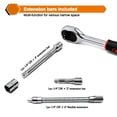 thumbnail image 3 of Labymos 46pcs Ratchet Wrench & Socket Tools Set 1/4-inch Drive Screwdriver Repairing Kit Combination Socket, 3 of 7