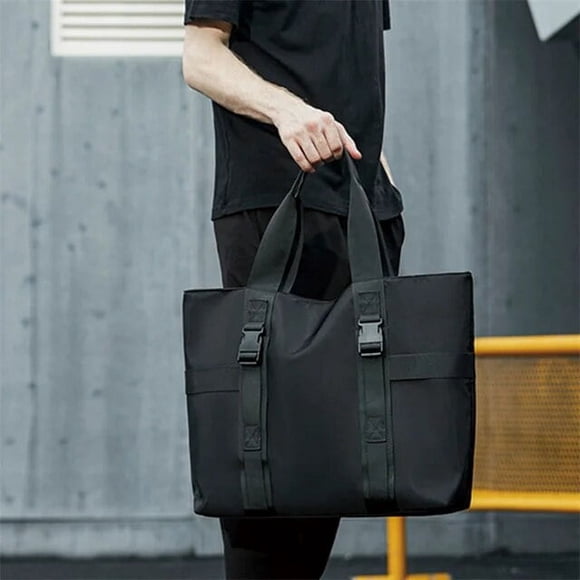 LHSHID Men's Handbag Japanese Tote Bags Cloth Fashion Shoulder Bags For Man Luxury Designer Large Student Black Male Casual Bag