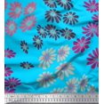 thumbnail image 1 of Soimoi Rayon Fabric Artistic Flower Decor Fabric Printed Yard 56 Inch Wide, 1 of 3