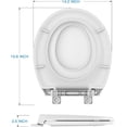 thumbnail image 4 of Bingirl 17-Inch Quick Match White PP Toilet Seat Round 2-Pack: Child & Adult Combo, Soft-Close, Quick Install, 4 of 6