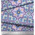 thumbnail image 3 of Soimoi polyester Crepe Fabric Floral & Damask Patchwork Fabric Prints By Yard 52 Inch Wide, 3 of 3