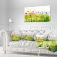 thumbnail image 1 of Design Art - Cosmos Abstrait Vert Violet de Fleurs, 1 of 4