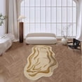 thumbnail image 4 of Area Rugs Rug Cloud Shaped Rug Soft Washable Irregular Rug With Backing For Easy Care Lightweight Throw Blankets for Summer Blankets Pack Fuzzy Throw Knitted Blanket Comfy Blanket Flannel Throw, 4 of 4