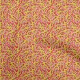 thumbnail image 1 of oneOone Polyester Spandex Tissu Jaune Abstractions Matière de Robe Tissu Imprimé Tissu au Mètre 56 Pouces de Large, 1 of 5