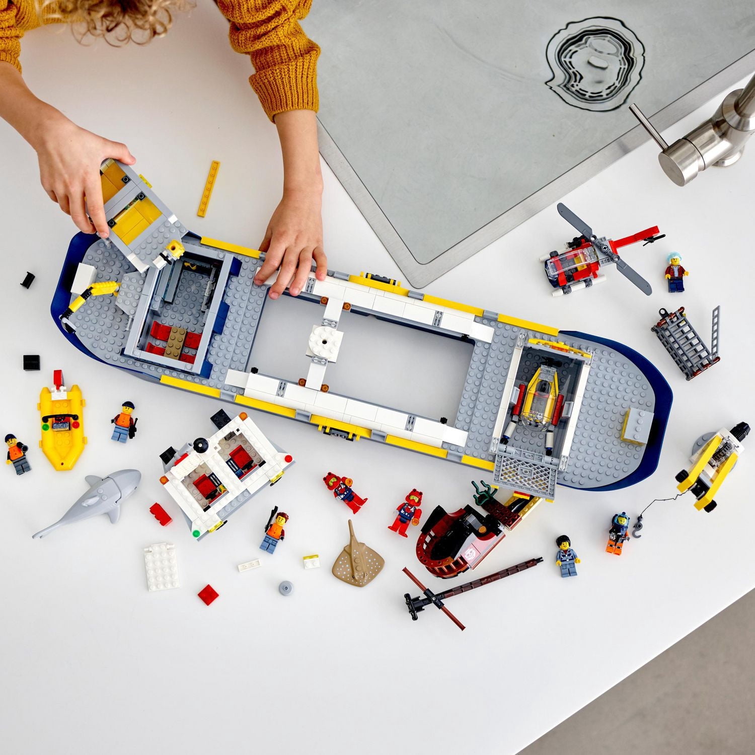 LEGO City Ocean Exploration Ship 60266 Toy Building Kit (745 Pieces)