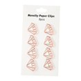 thumbnail image 1 of 8Pcs Large Paper Clips Accessories Bookmark Reusable Wire Stationery Metal for Invitation Card Organization Office Folders Gift Diamond, 1 of 8