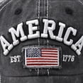 thumbnail image 4 of Baseball Cap USA Flag Adjustable Size for Running Workouts and Outdoor Activities All Seasons, 4 of 7