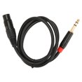 thumbnail image 2 of XLR Female To TRS Cable, 1m Stable  3 Pin 6.35mm XLR TRS Cable  Sound Quality  For Microphone, 2 of 8