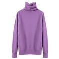thumbnail image 4 of IMENGL Wool sweater turtleneck first line, Purple 2XL, Size M-2XL, 4 of 4