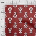 thumbnail image 2 of oneOone Polyester Spandex Maroon Fabric Block Fabric For Sewing Printed Craft Fabric By The Yard 56 Inch Wide-BQ, 2 of 5