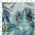 thumbnail image 3 of Soimoi Moss Georgette Fabric Sparrow Panel Fabric Prints by Yard 42 Inch Wide, 3 of 6