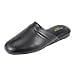 thumbnail image 3 of PAMIR Men's Genuine Leather Scuff Slippers with Memory Foam Insole and Leather Outsole Size US 10 M Black, 3 of 4