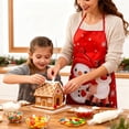 thumbnail image 4 of Todaioua Christmas Printed Apron for Adults with Adjustable Neck & Waist Straps - Waterproof Stain-Resistant Polyester Kitchen Pinafore for Holiday Cooking, Baking Parties, and Festive Home Decor​, 4 of 7