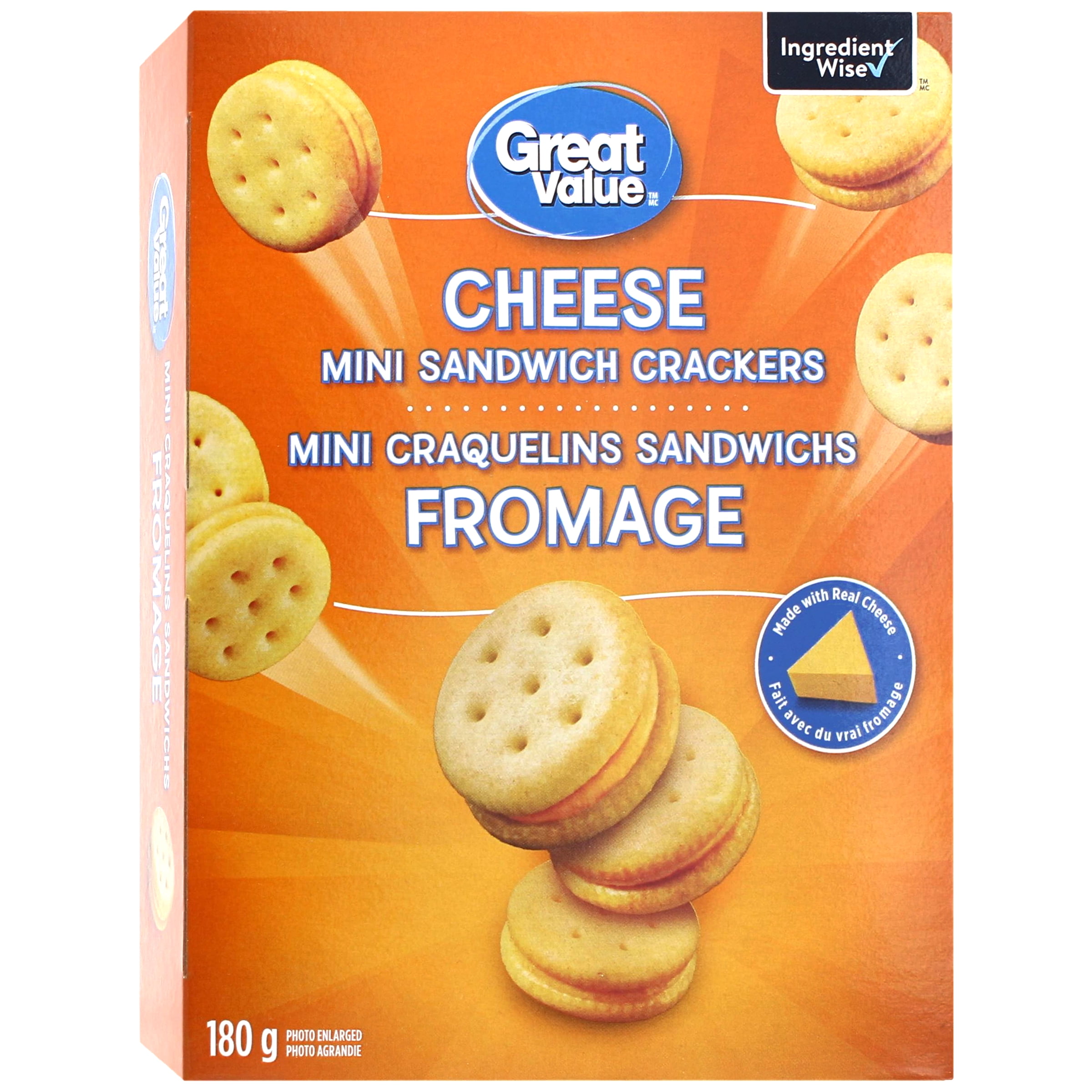 Great Value Cheese Mini Sandwich Crackers