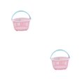 thumbnail image 3 of mmirethe Panier de Rangement Grande Capacité - pour Ranger Commodément Divers Articles et Rose Clair Circulaire 2ensemble, 3 of 6
