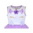 thumbnail image 4 of Girls Dress Unicorn Pageant Holiday Purple Tutu Princess 6 Years, 4 of 6
