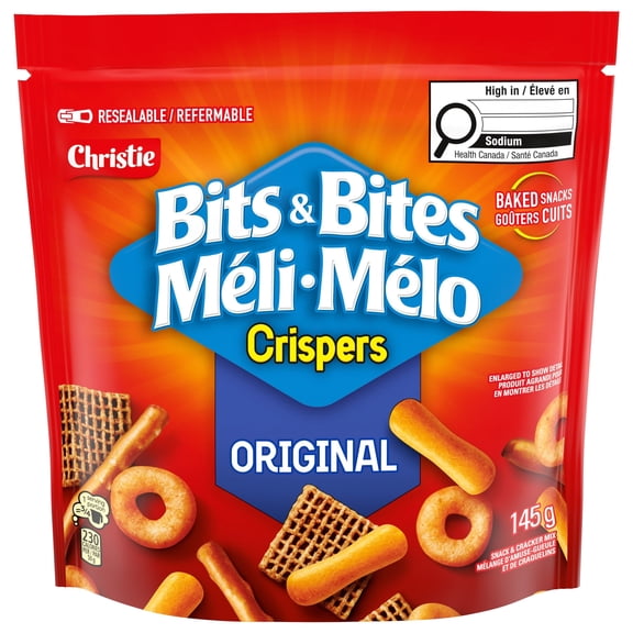 Mélange d'amuse-gueule et de craquelins MÉLI-MÉLO CRISPERS saveur Original